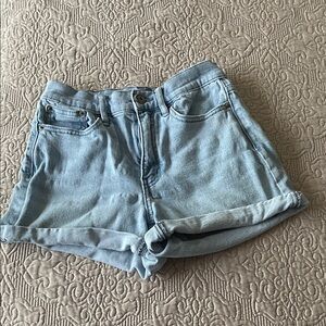Calvin Klein Jeans Blue Distressed Jean Shorts
